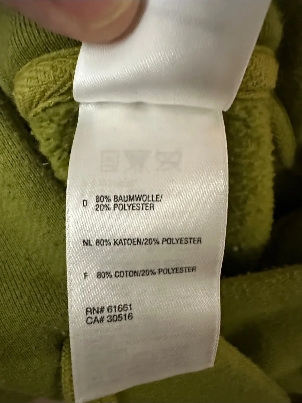 The North Face Men's Olive Green Logo Pullover Hoodie